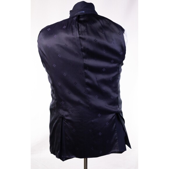 Mens Ryan Seacrest Blue Blazer Sport Coat Sport Jacket Wool 40L Men Button Suits - Picture 10 of 13